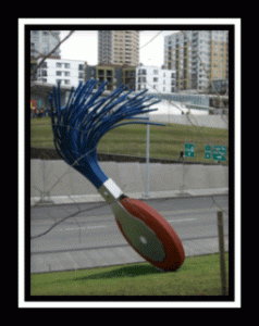 Eraser sculpture